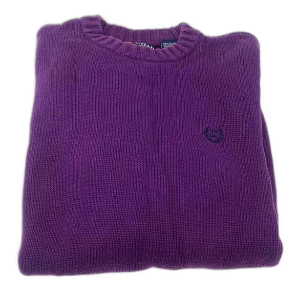 Chaps Purple Crewneck Sweater - Picture 4 of 4